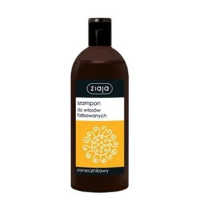 Bottle of Ziaja Sunflower Shampoo for Colored Hair.