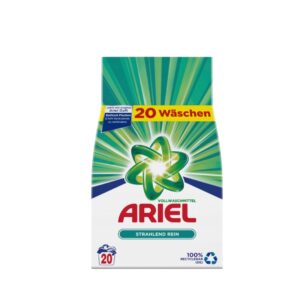 Ariel Universal Laundry Detergent 20WL 1300g, packaging with green background and green logo.