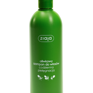 Ziaja Olive Oil Shampoo 400ml bottle - nourishing daily care for all hair types with olive oil and provitamin B5