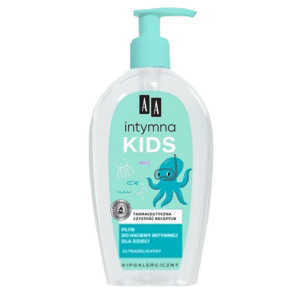 Bottle of AA Intymna Kids Intimate Hygiene Wash for children with hypoallergenic and gentle formula.